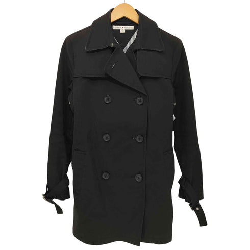 トミーヒルフィガー TOMMY HILFIGER 裏地ストライプ ショート トレンチコート メンズ  2